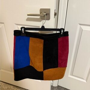 Madeline Black and Tan Skirt